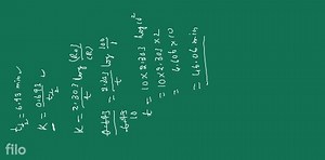 The half life period of a first order chemical reaction is 6.93... | Filo