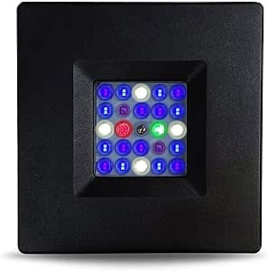 CURRENT Orbit R24 52 Watt Accessory Add On Reef LED Saltwater Marine Aquarium Coral Light with Flex Arm Tank Mount Wireless Lighting & eFlux Wave Pump Control for Fish Tank (4409)