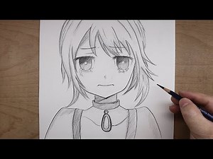 How To Draw Anime Girl Crying step by step | easy anime drawing ideas for beginners