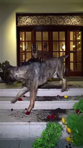 Those clever dogs taught that punk a lesson he won't soon forget.#dogs #smartdogs