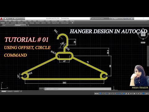 CLOTH HANGER DESIGN IN AUTOCAD TUTORIAL#01