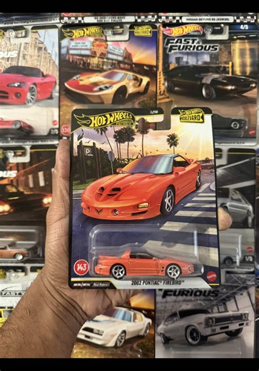 Any F-Body lovers in here?! The 2002 Pontiac Firebird WS6 was such a badass! LS1 w/ a 6spd 🍩💨🔥. Take the T-Tops off and hit the road 🏎️💨🥷🏾 #fbody #firebird #hotwheels #diecast #hotwheelscollections