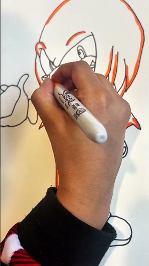 How to Color Knuckles 🔥🎨 | Sonic Coloring Shorts for Kids