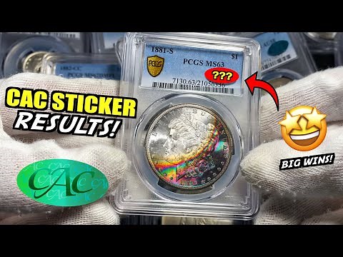 CAC Sticker Results - Unboxing RARE PCGS/NGC Crack Out Coins! (Gold Stickers?)