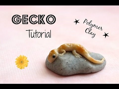 Gecko Tutorial ~ Polymer Clay Miniature! Charm or Figurine