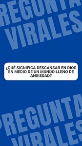 ¿Qué significa descansar en Dios en medio de un mundo lleno de ansiedad? En este video, el Pastor Otoniel responde a una de las preguntas más virales y relevantes de nuestro tiempo. Con tanto bombardeo de malas noticias, presión laboral y un futuro incierto… ¿cómo se ve realmente el descanso en Dios? No es pasividad, es confianza activa. 💬 Déjanos saber en los comentarios cómo tú practicas el descanso en Dios. ¡Queremos leerte! #DescansarEnDios #Ansiedad #FeActiva #ConfianzaEnDios #VidaCristian