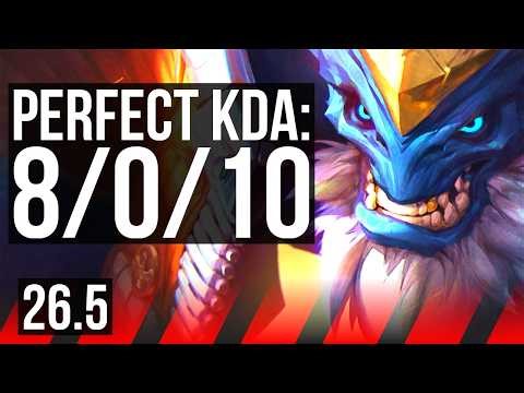 MALPHITE vs SETT (TOP) | Perfect KDA: 8/0/10 | KR Master | 26.5