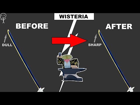 How to Sharpen your Sword in Wisteria (Roblox) | Souprie