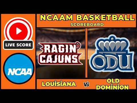 🔴 LIVE: Louisiana vs Old Dominion | NCAAM Basketball Scoreboard | Feb 16, 2026 | Sun Belt Clash