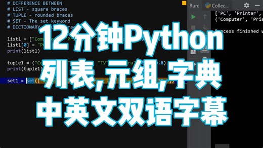 Python 中列表（List）、元组（Tuple）、集合（Set）和字典（Dictionary）的区别