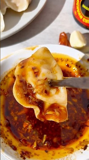 Authentic Chinese Dumpling Dipping Sauce #dumplingsauce #asianrecipes #dumplings #chilicrisp