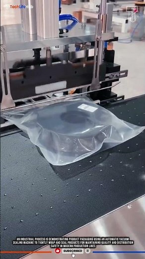 Innovation Automatic Vacuum Sealing Machine for Industrial Product Packaging #tech