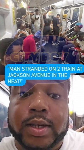 1K views | Man stranded on 2 train at Jackson Avenue in the heat #SubwayStruggles #NYCHeat #JacksonAvenue #2Train #CityCommute #NYCSubway #UrbanLife #HotWeather #NYCStories #TransitTroubles #SummerInTheCity #NYCCommute #TrainDelays #CityLife #nycnews #cityboytimes #donzmedia | Gomez V Omar | Facebook
