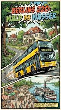 Vom Wald ans Wasser: Bus 220 in Reinickendorf 🌳⛵ #shorts #berlin #öpnv #verkehrswende