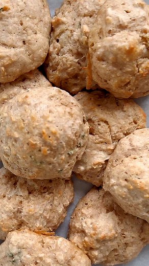 Recipe: https://www.wellplated.com/easy-drop-biscuits/ Fluffy carbs are always a good idea and thanks to these easy yogurt Drop Biscuits, you’re only 30 minutes away! | Well Plated