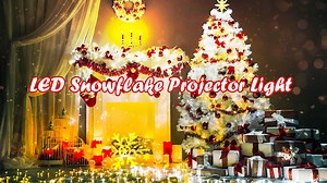 Watch LED Snowflake Projector Light Instructions on Amazon Live