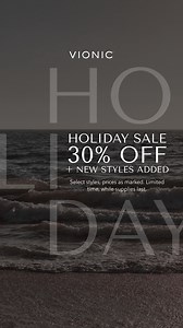 Shop smarter this holiday: up to 30% off select styles for a limited time. | Vionic Shoes