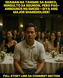 ‼️ Tahimik ang seaman sa alumni reunion—simple ang polo, luma ang relo, at halos walang nakakakilala. May ilan pang nangutya: “Sea-based? Wala namang narating.” Nang magsimula ang program, tinawag ng emcee ang biggest benefactor ng scholarship fund. Lahat napalingon nang banggitin ang pangalan niya. Nagpakita ng presentation: bagong training center, libreng tuition sa maralitang estudyante, at proyekto para sa pamilyang mangingisda. Biglang nagbago ang tingin ng mga nanghamak—umabot ang palakpak