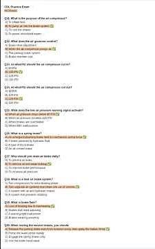 CDL: Air Brakes (Commercial Driver's License) Practice Exam