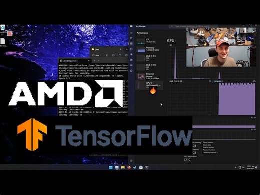 AMD GPU 上的 TensorFlow！DirectML 教程与测试。