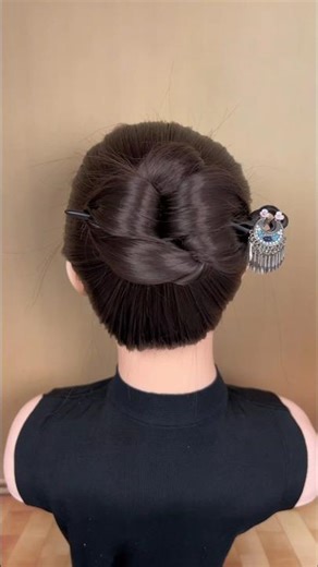 #Ancient-style hairpin #Hair braiding tutorial #Updo