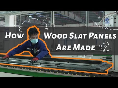 How Acoustic Wood Slat Panels Are Made | PET Backing Assembly Process