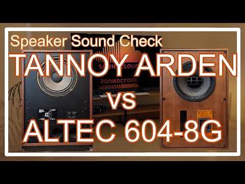 TANNOY ARDEN vs ALTEC LANSING 604-8G [Speakers Sound Comparison スピーカー音比較]
