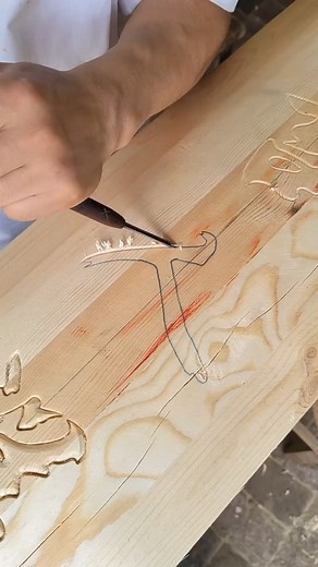 59K views · 144 reactions | Crafting with Wood ✨ Hand-carving intricate designs. #WoodCarving #Handicraft #Artistry | Process Play | Facebook