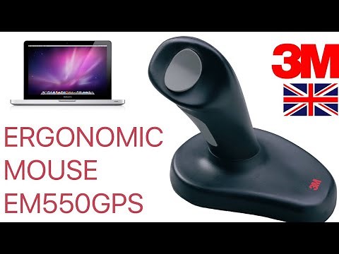 3M Optical USB Ergonomic Wireless Mouse, 3 Buttons - EM550GPS