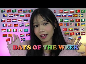 ASMR Whispering Days of the Week in 62 Languages 🎀 Learn Languages Around The World!