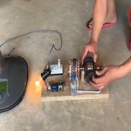 Endless Free Energy! I made an Infinite Generator from an Electric Fan Motor | It will SHOCK you #fblifestyle #motor #trending #generator #electricity | Amari Porter