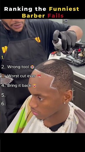 Ranking the Funniest Barber Fails 😂✂️ (#2 Will Shock You 😱)