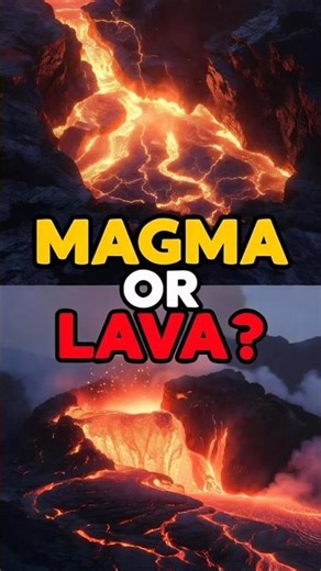 Magma or Lava? Most People Get This Wrong🌋 #earthscience #volcano #science #shorts