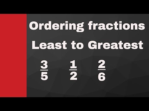 Ordering fractions from least to greatest