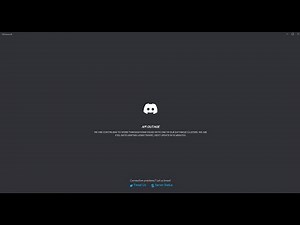 Discord: API Outage - Cant log in