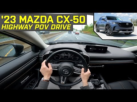 SAFETY & DRIVING ASSIST TEST! 2023 Mazda CX-50 GT Turbo 2.5L - Highway POV Test Drive