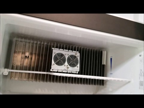 Auxiliary fans to keep your RV absorption refrigerator cold and temperature monitor
