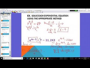 4.4 Exponential and Logarithmic Equations
