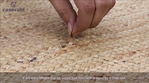 Indian Hand Braided Rag Rug Geometric Blue & Beige Cotton Chindi & Jute Rug Best Uses for Living Room,Hallway Runner Rug,Stair Runner Rug & Kitchen 2.6x8 2.6x10 12x15 Feet