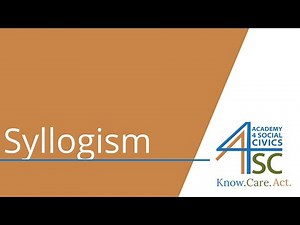 Syllogism: Deducing True Conclusions - Logic Series | Academy 4 Social Change
