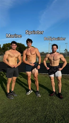 AdamPlanetary on Instagram: "Marine vs Bodybuilder vs sprinter #fyp #shorts #fitness #speed #gym"