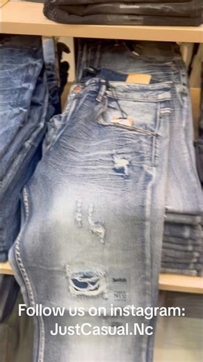 Basic Rip & Repair Denim Straight-Fit Stretch Jeans 👖