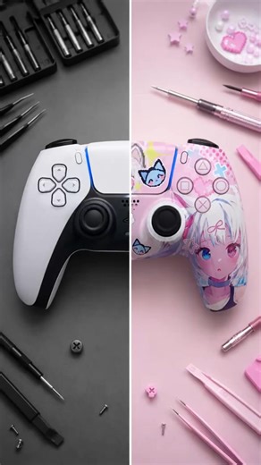I Turned a PS5 Controller Into Anime Art #ps5 #repair