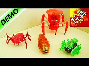 德国 HEX BUG 机械 智能 纳米 昆虫 微型 机器人 绿色 超快 仿真 模型 四种 收集 展示