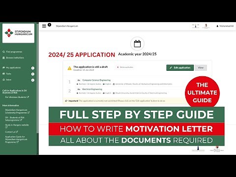 FULL Step by step Application Guide | Stipendium Hungaricum scholarship 2024