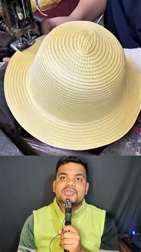 Making a beautiful hat using a sewing machine #craft