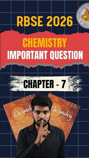 Chapter - 7 Alcohols, Phenols and Ethers| RBSE Class 12 Chemistry IMPORTANT QUESTIONS 2026