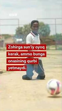 Уруш ҳар икки оёғидан айирган Зоҳир барибир футбол ўйнамоқчи Futbol BBC News O'zbek