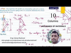 Problem 10.3| Chap 10 | Columns | Mechanics of Materials 7 Edition | Beer, Johnston, DeWolf, Mazurek
