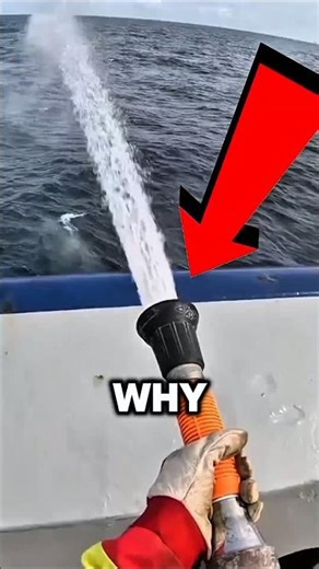 How Ships Use Water Cannons to Stop Pirate Attacks #shorts